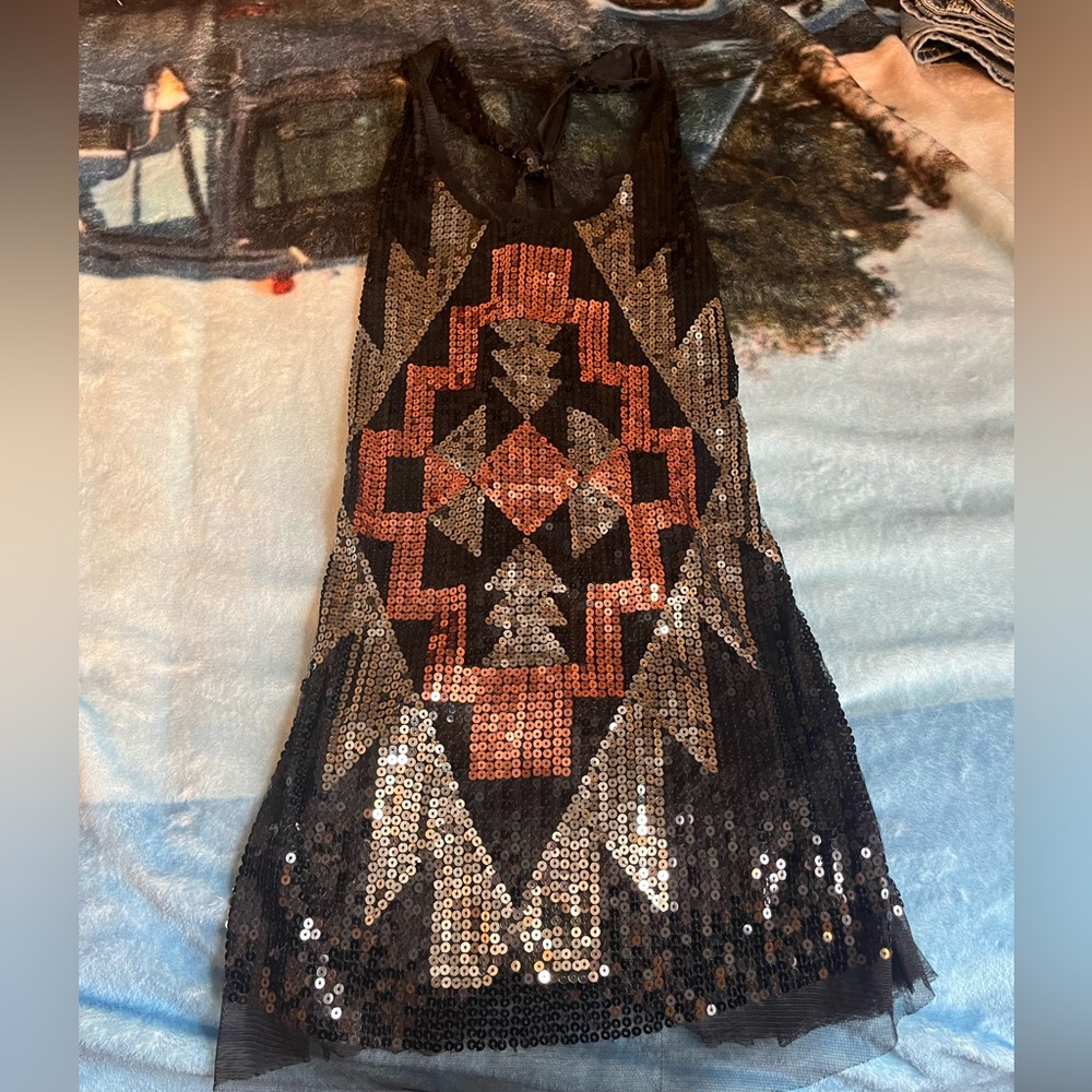 sequin tank top